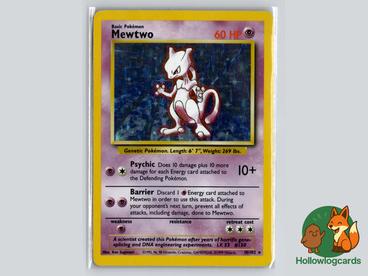Mewtwo (10/102) - Base Set - Holo - WOTC