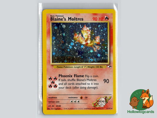 Blaine’s Moltres - Gym Challenge 1/132 - WOTC - Sugimori