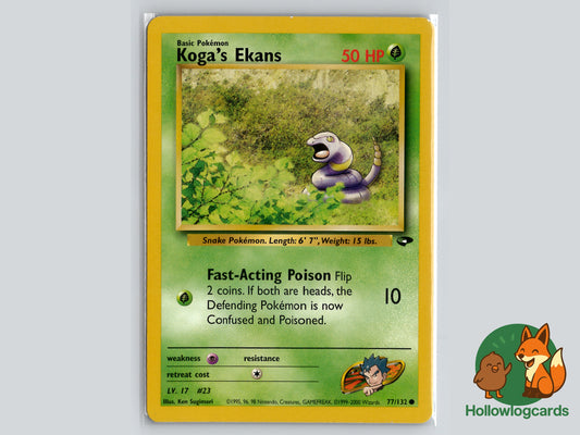 Koga’s Ekans - Gym Challenge 77/132 - WOTC