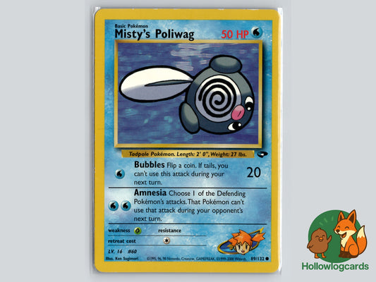 Misty’s poliwag - 89/132 gym challenge - WOTC