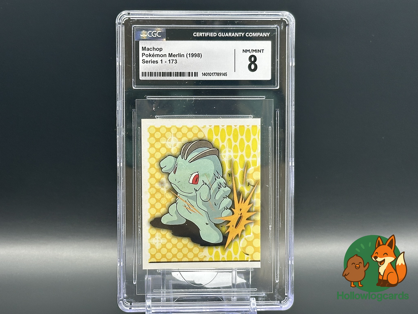 Graded Machop - Pokémon Merlin (1998) - CGC  8