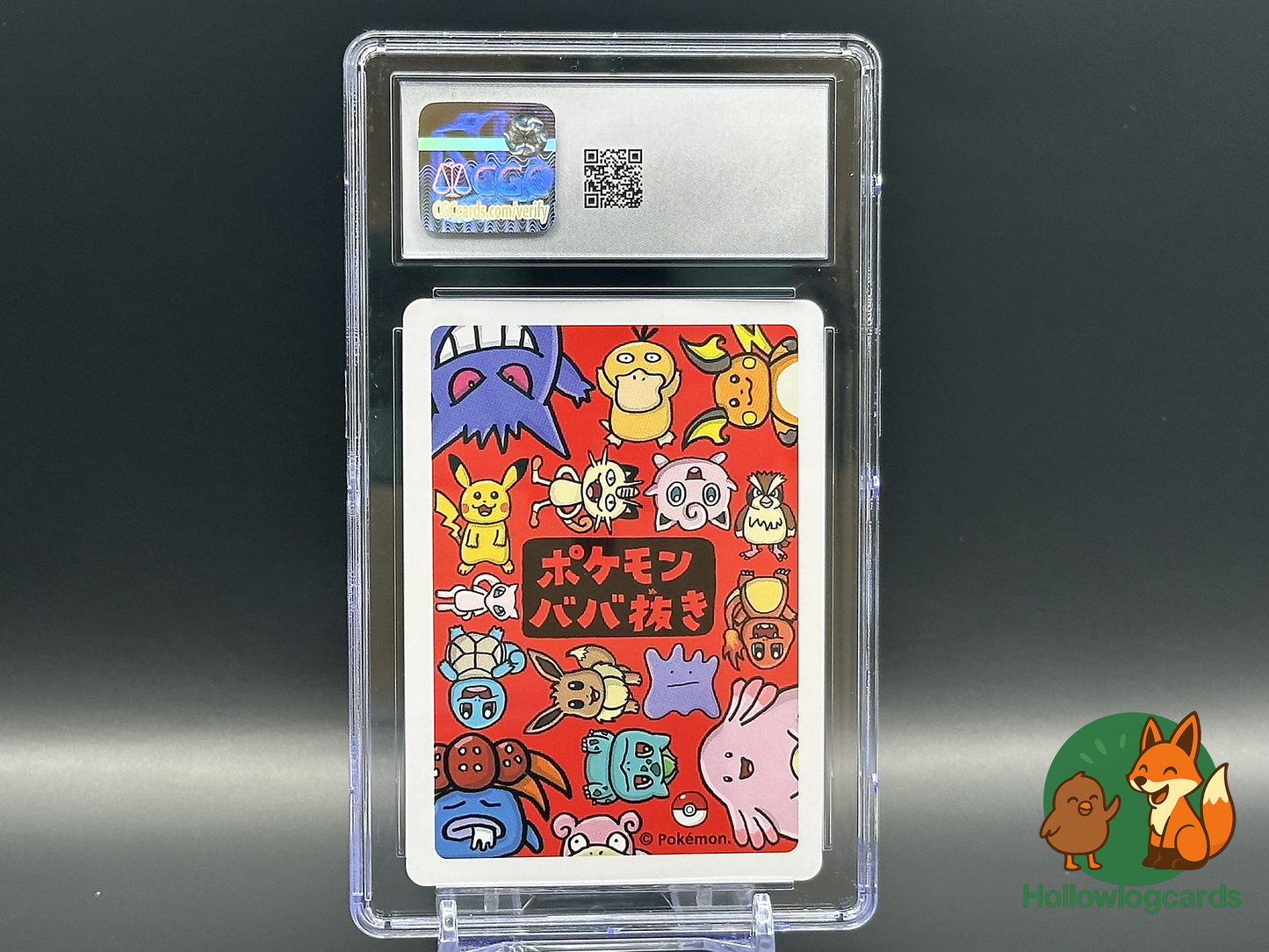 Graded Bulbasaur “ Old Maid (2019) “ CGC 7.5 “ Japanese Pokemon Playing Card