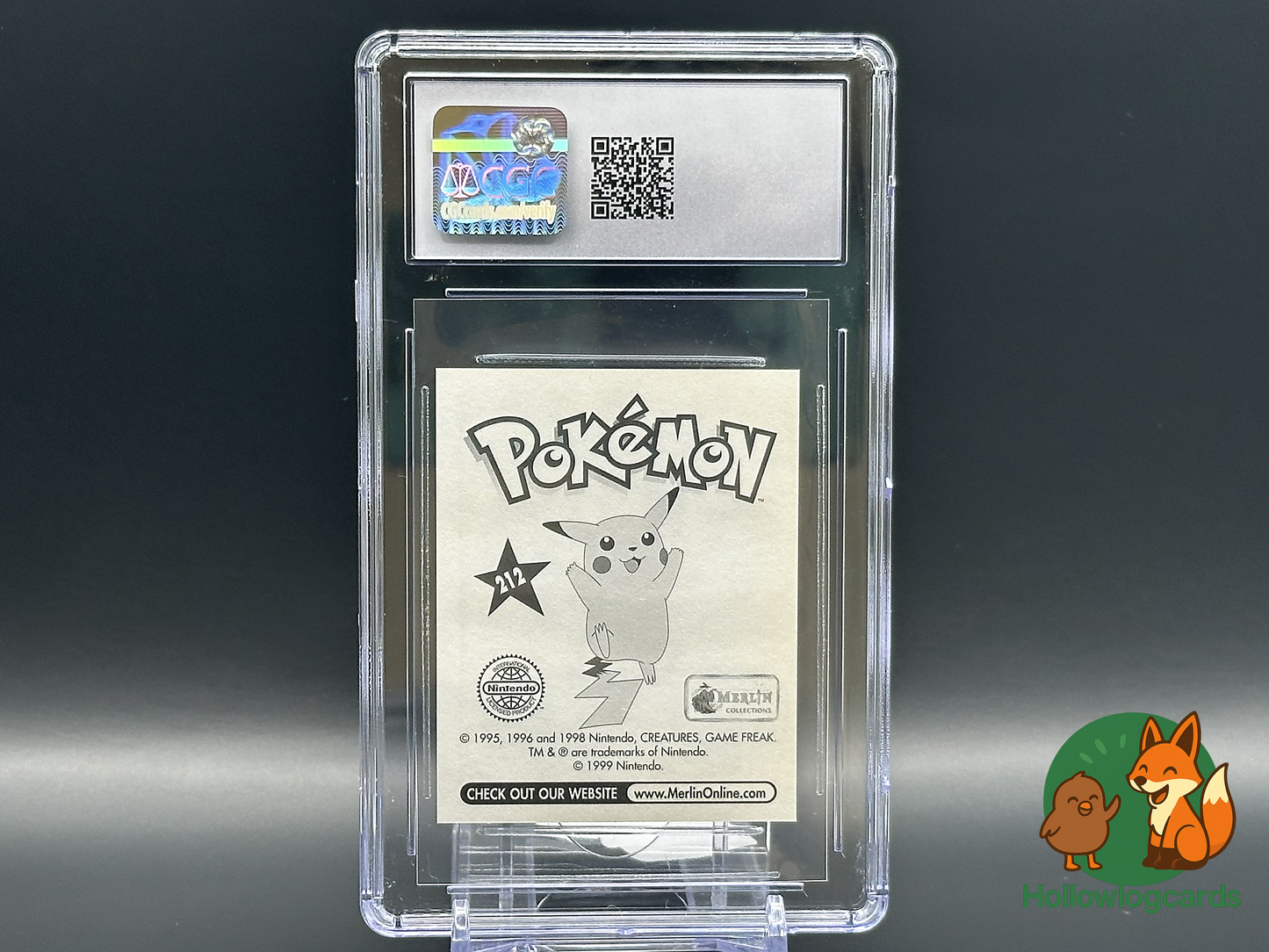 Graded Arbok - Pokemon Merlin (1998) - Series 1 #212 - CGC Mint 9