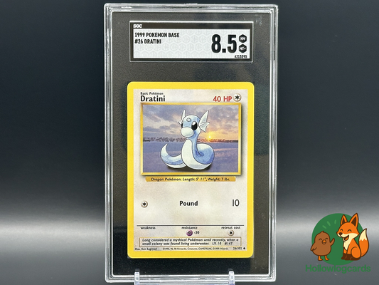Graded Dratini (26/102) - Base Set - SGC 8.5 - WOTC