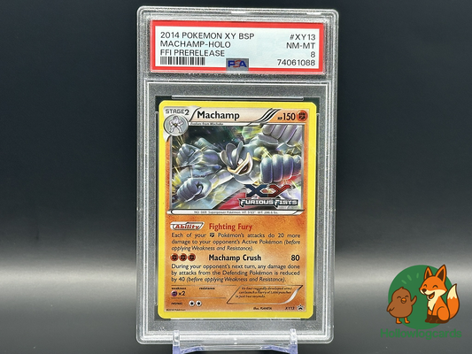 Graded Machamp - Furious Fists 48/111 - Stamped - Kusajima - PSA 8
