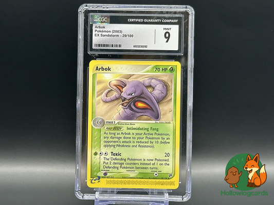 Graded Arbok - EX Sandstorm 29/100 - Nakamura - CGC 9