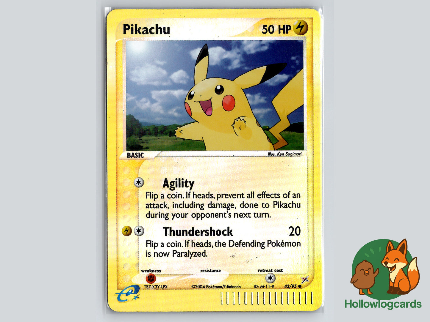 Pikachu (43/95) - Team Magma vs Team Aqua - Reverse Holo eReader - HP - MidEra