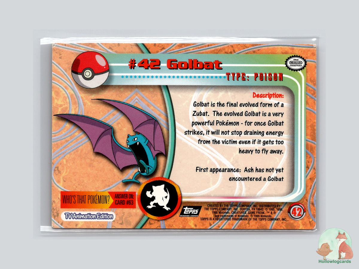 Golbat (#42) - Topps Trading Cards Series 1
