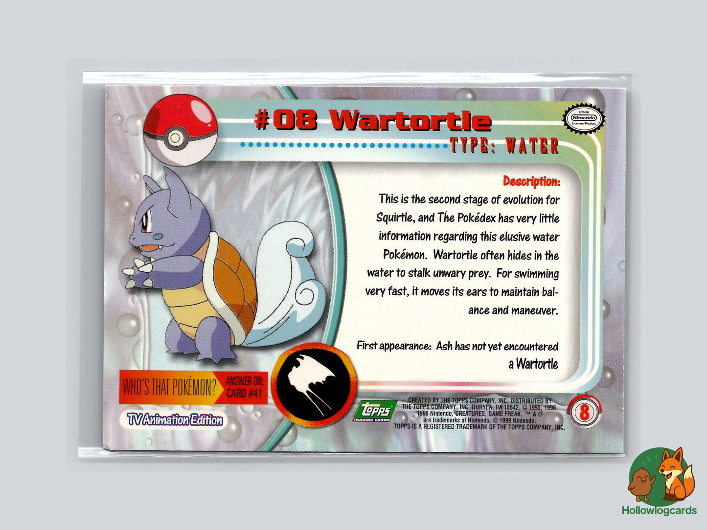 Wartortle - #08 - Topps