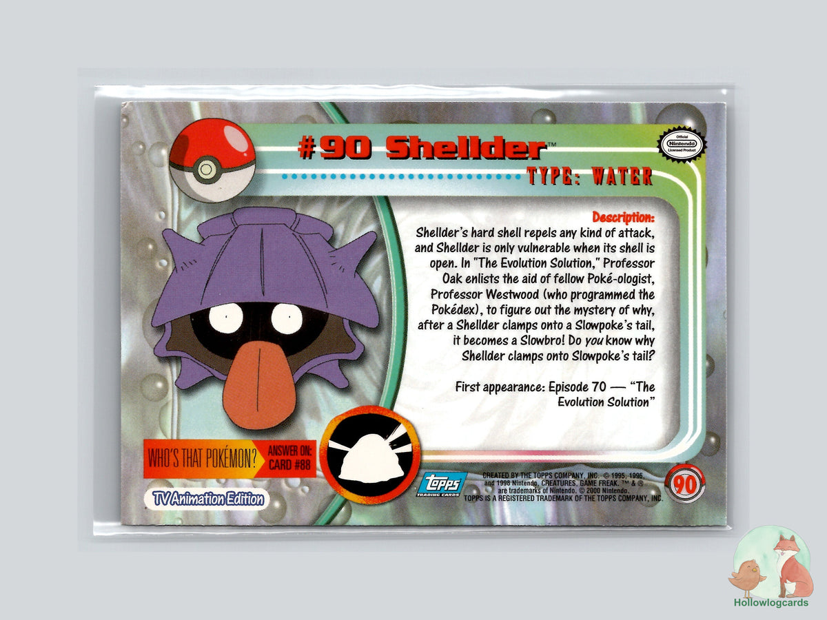 Shellder (#90) - Topps Trading Cards Series 2