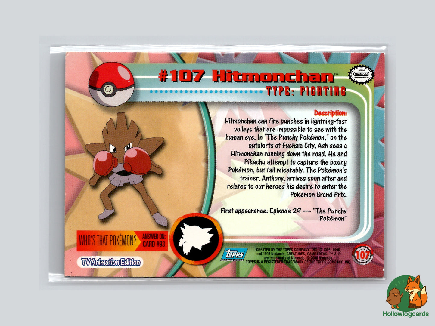 Hitmonchan - #107 - Topps