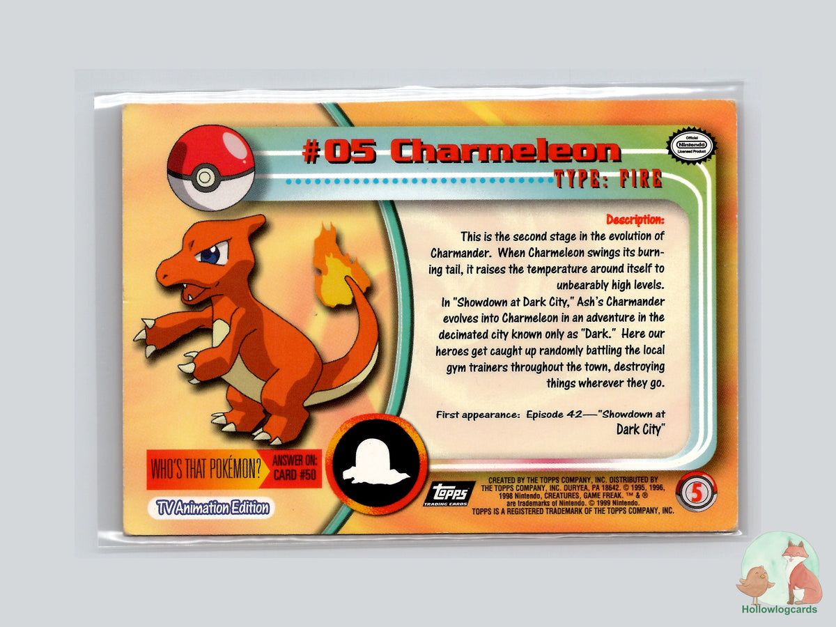 Charmeleon (#5) - Topps Trading Cards Series 1