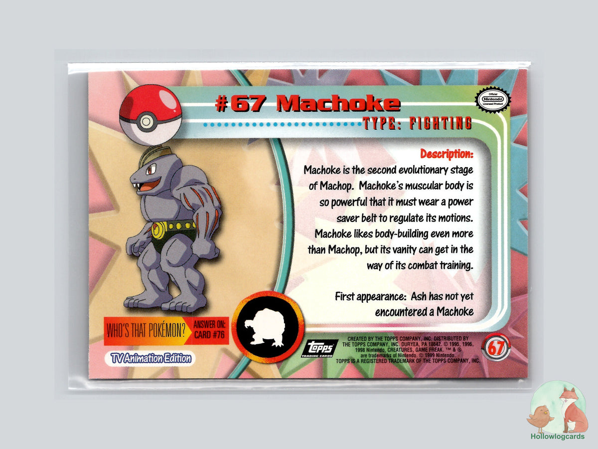 Machoke (#67) - Topps Trading Cards Series 1