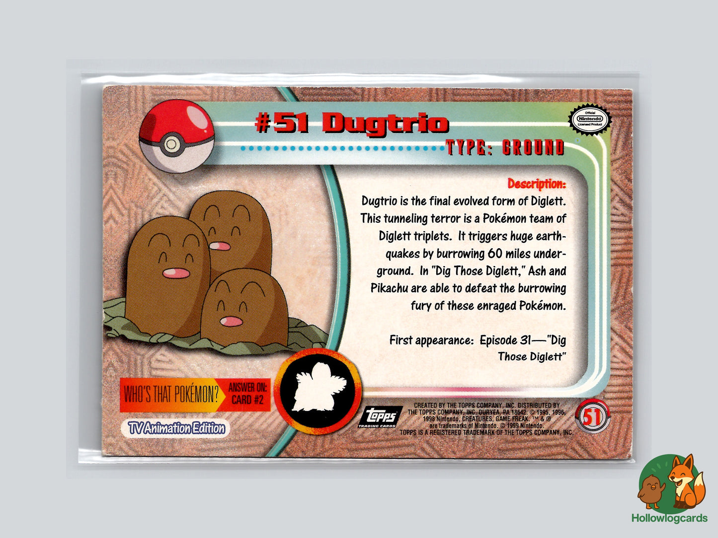 Dugtrio - #51 - Topps