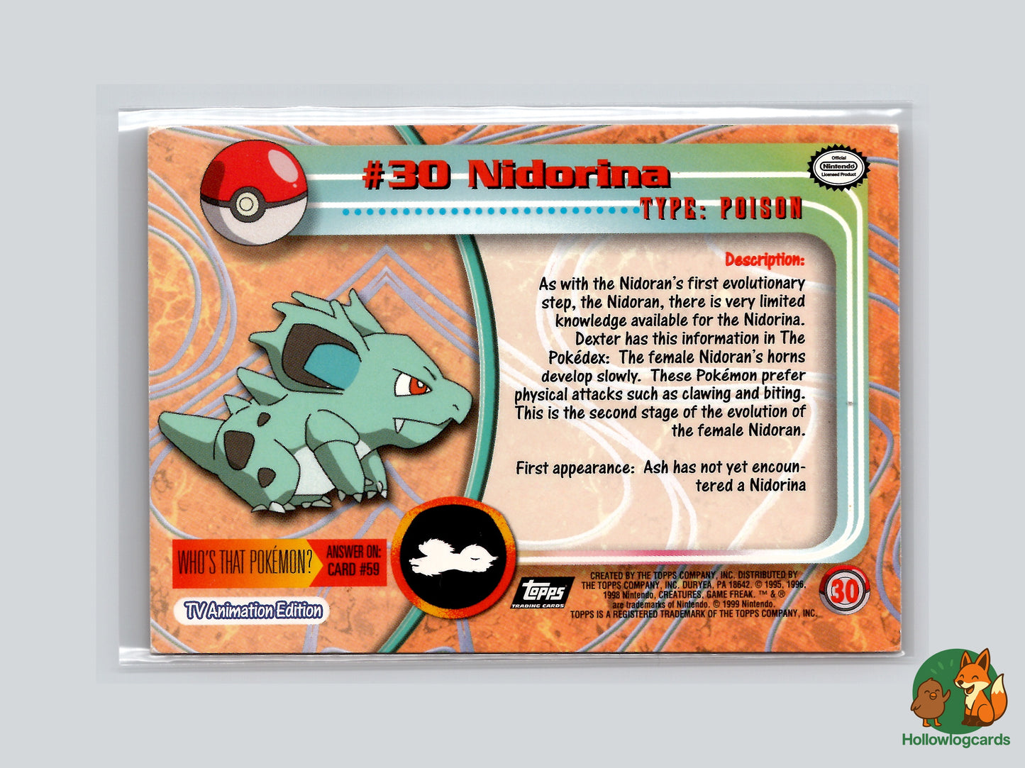 Nidorina - #30 - Topps