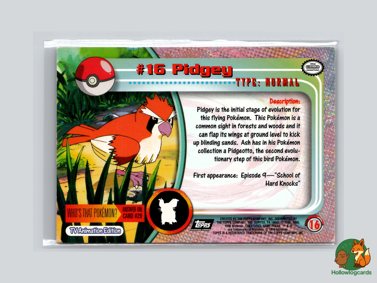 Pidgey - #16 - Topps