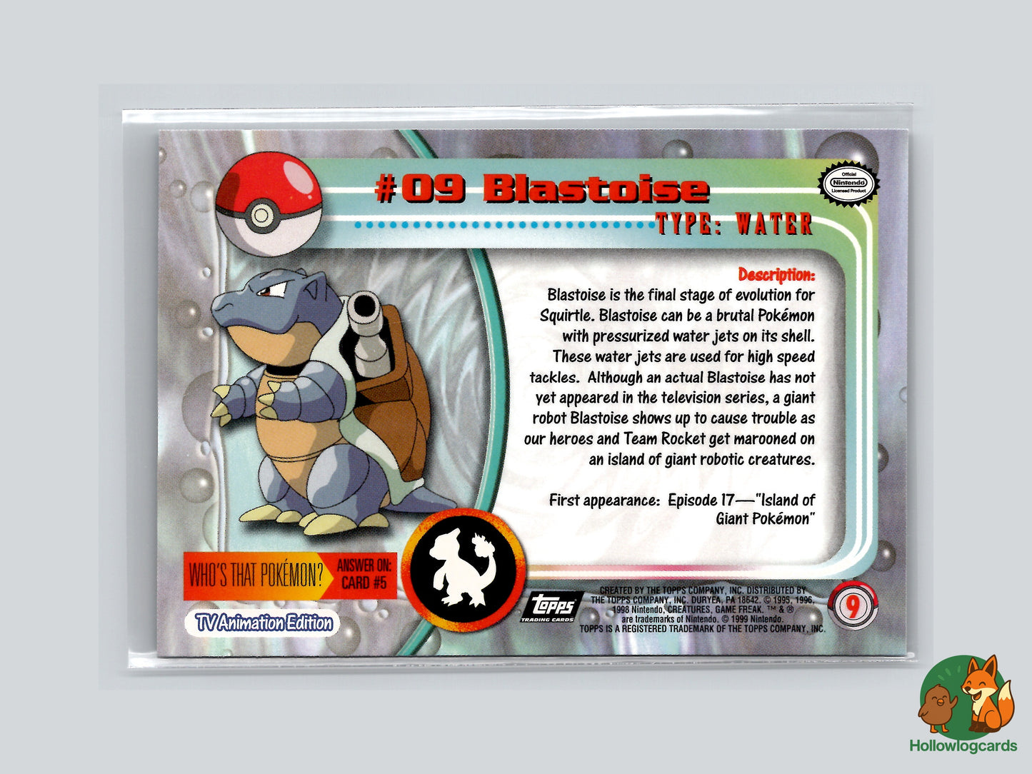 Blastoise - #09 - Topps