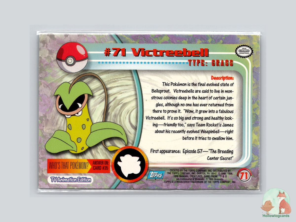 Victreebel (#71) Chrome Foil - Topps Trading Cards Series 1