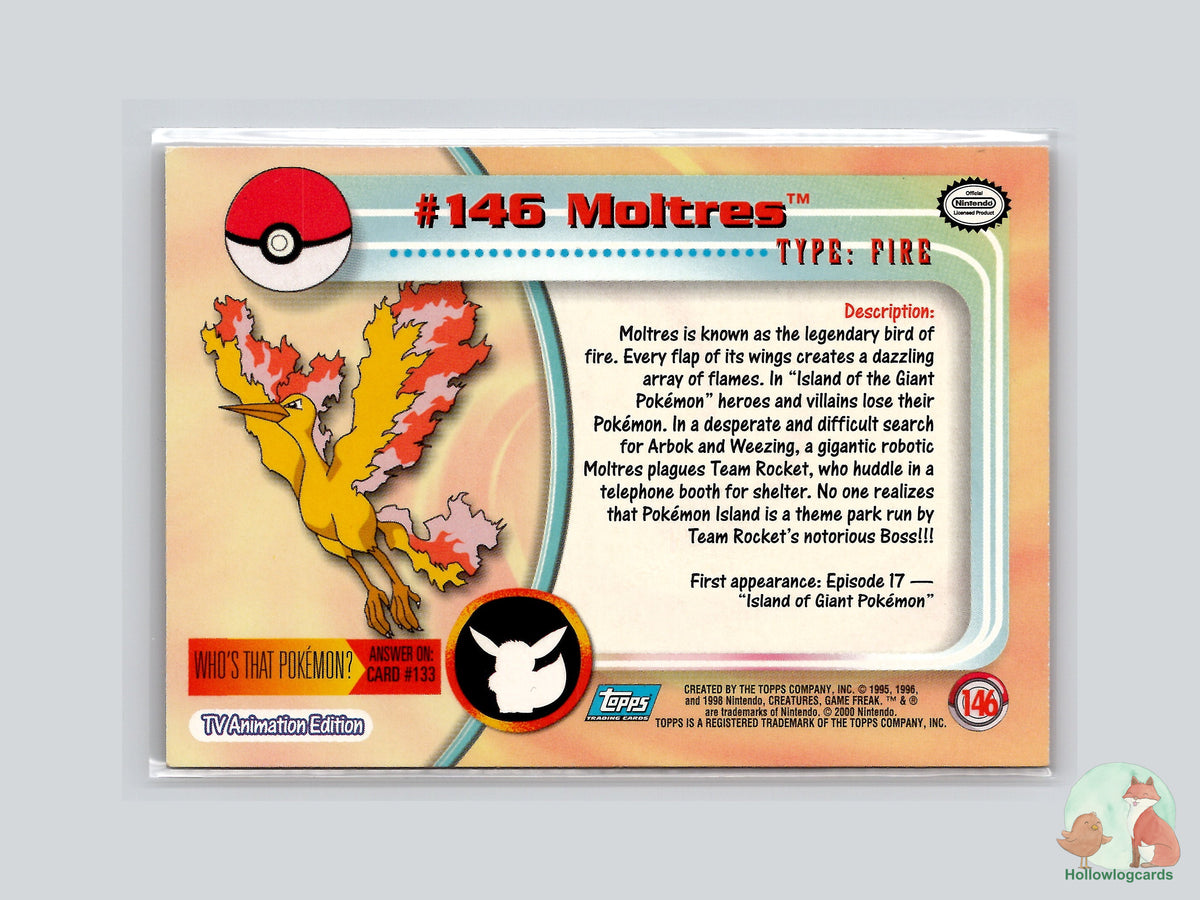 Moltres (#146) - Topps Trading Cards Series 3