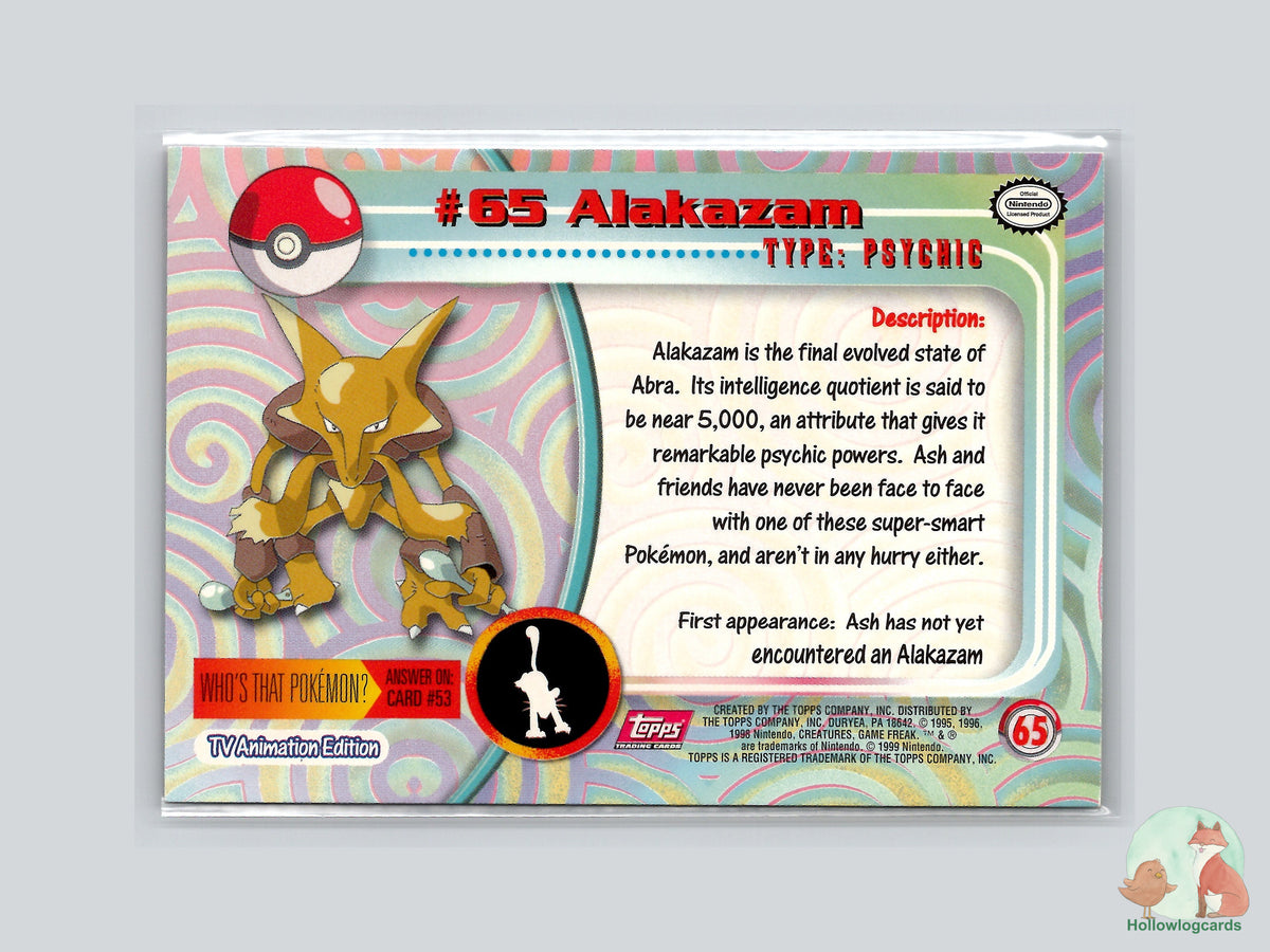 Alakazam (#65) - Topps Trading Cards Series 1