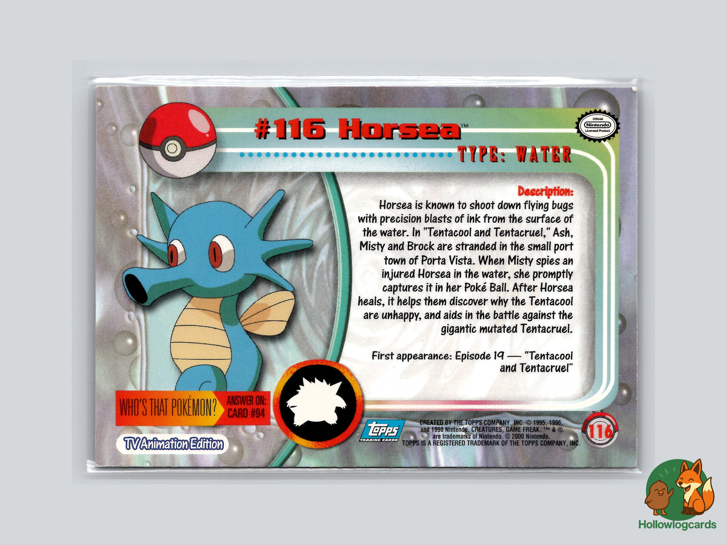 Horsea - #116 - Topps
