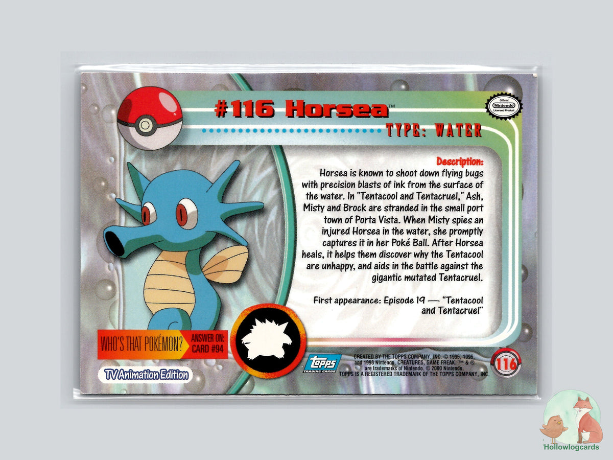 Horsea (#116) - Topps Trading Cards Series 2