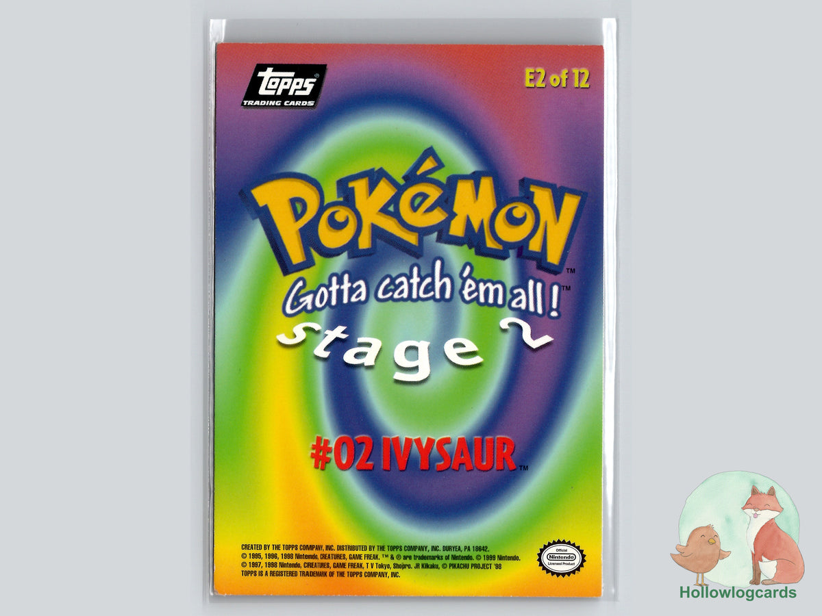 Ivysaur (#E2) Miscut Print Error - Topps The First Movie Trading Cards