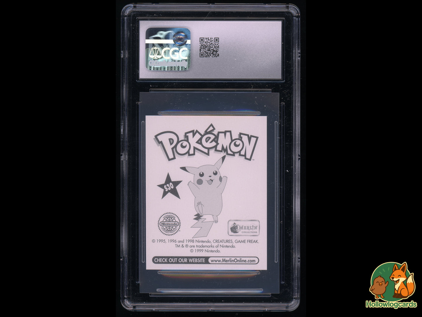 Graded Pikachu - Glitter Special HOLO- Pokemon Merlin (1998) - CGC 9