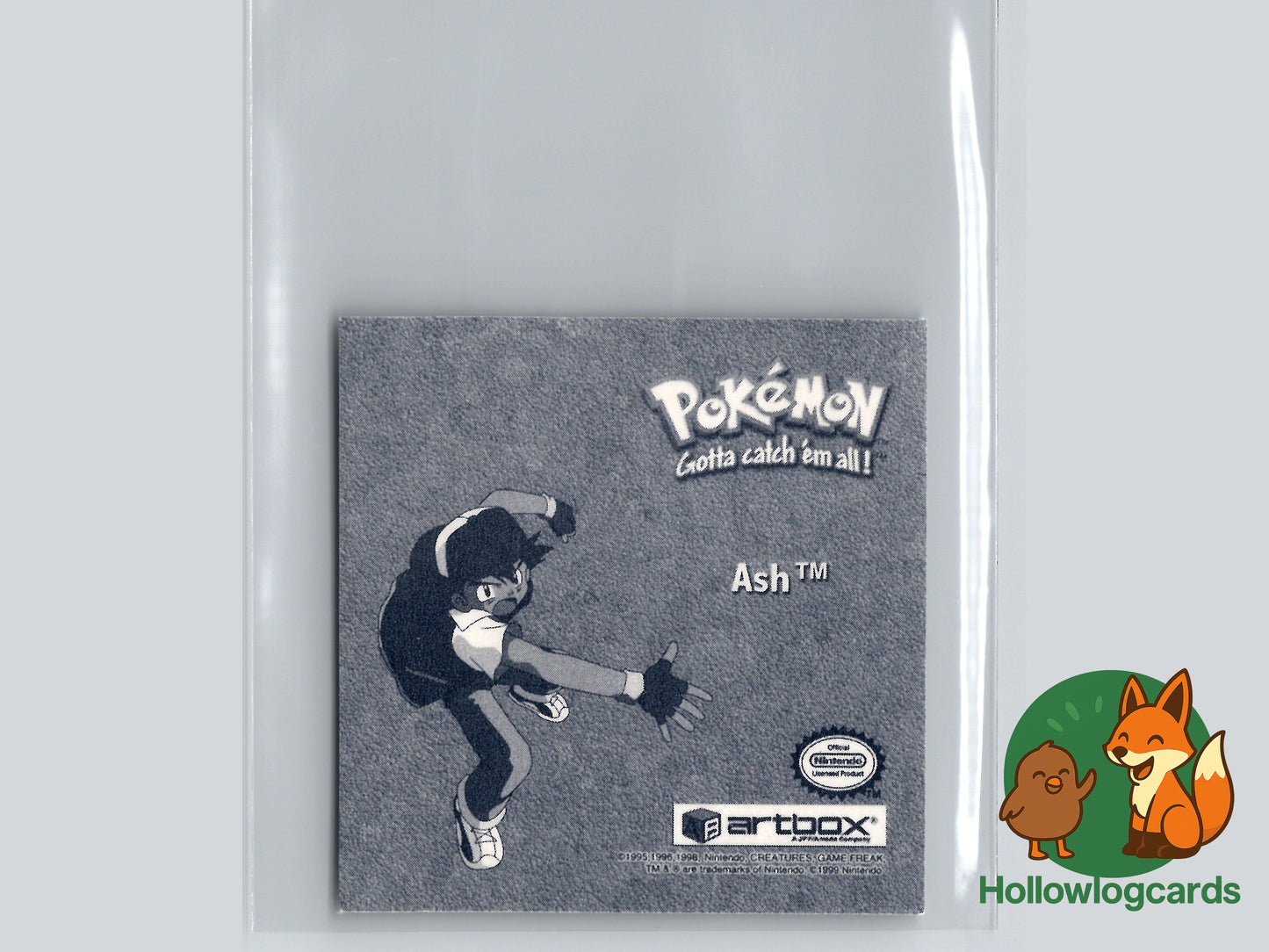 Ash Ketchum (Smiling) Holo - Pr28 - Artbox Sticker - Nintendo