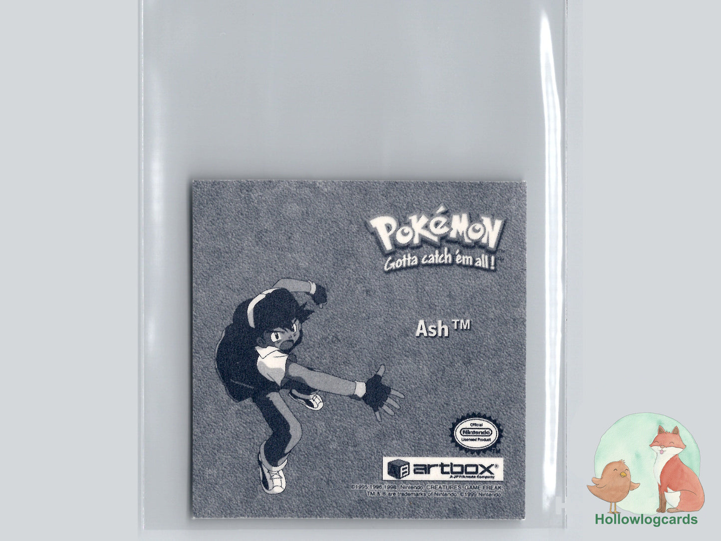 Ash Ketchum (Smiling) Holo - Pr28 - Artbox Sticker - Nintendo