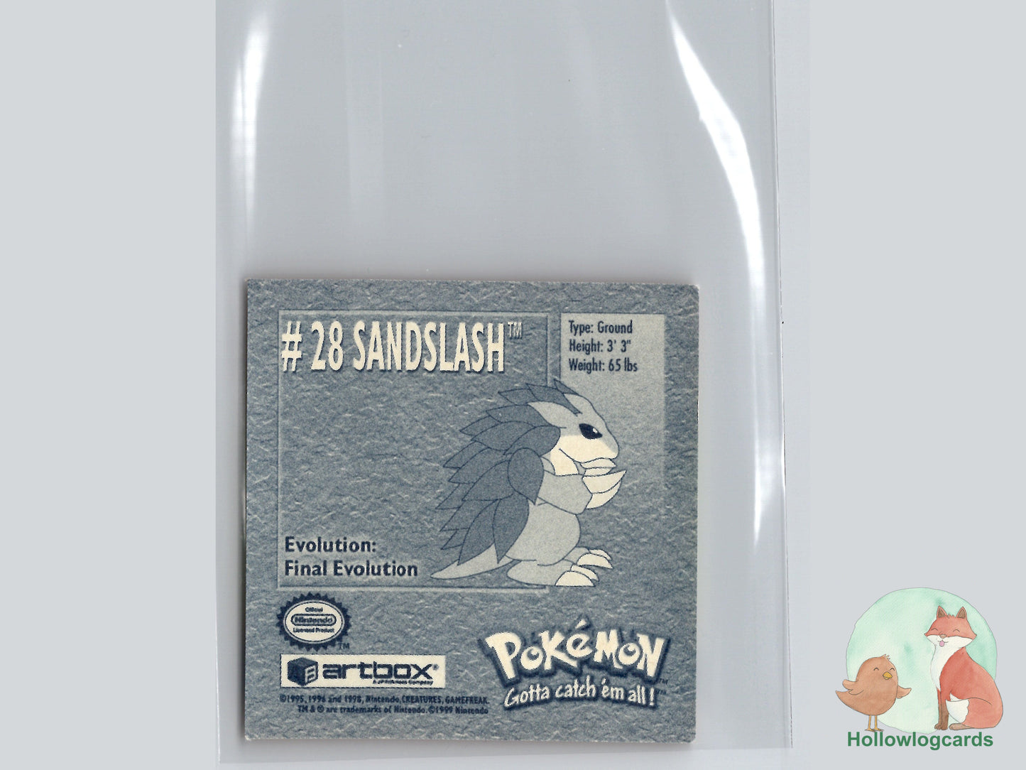 Sandslash - 28 - Artbox Sticker - Nintendo
