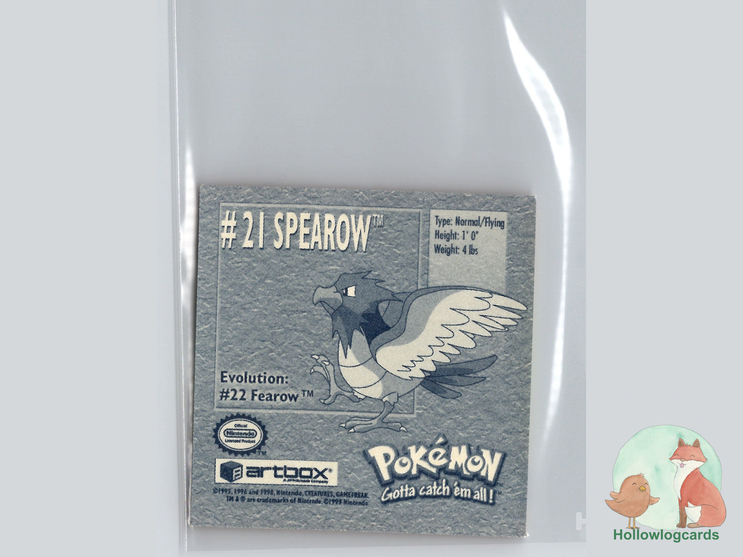 Spearow - 21 - Artbox Sticker - Nintendo