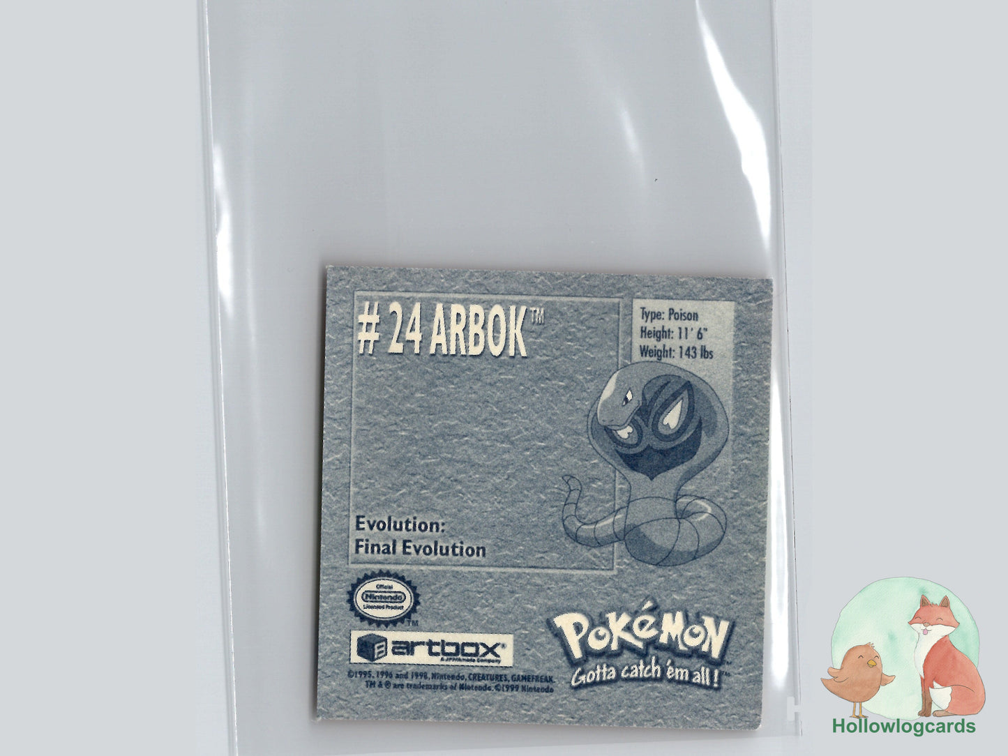 Arbok - 24 - Artbox Sticker - Nintendo