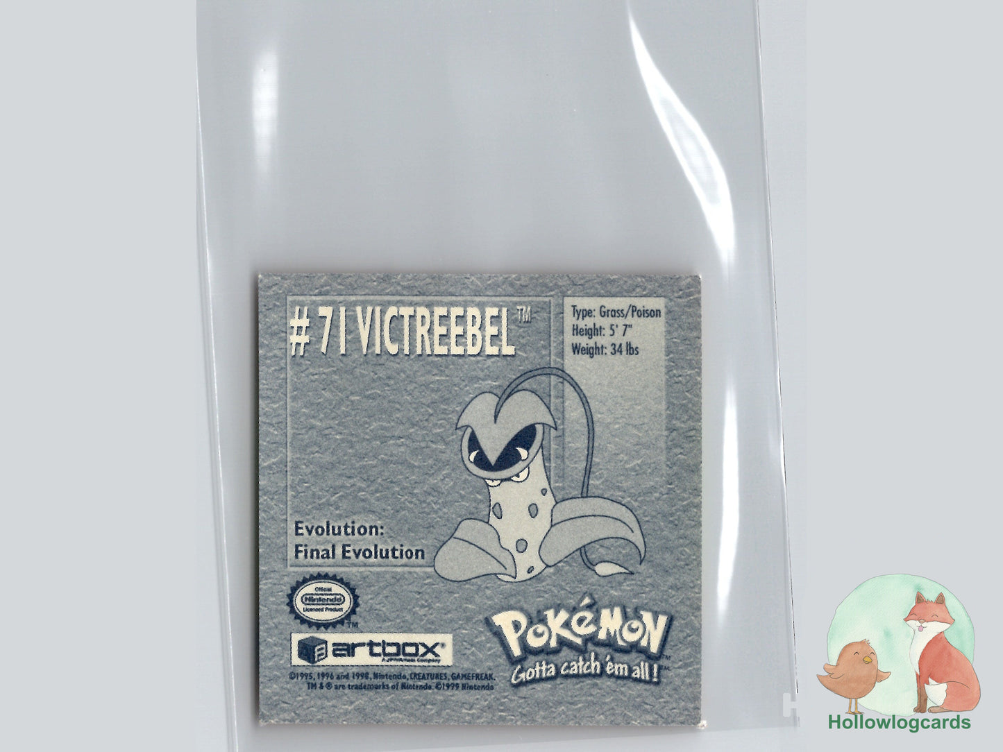 Victreebel - 71 - Artbox Sticker - Nintendo