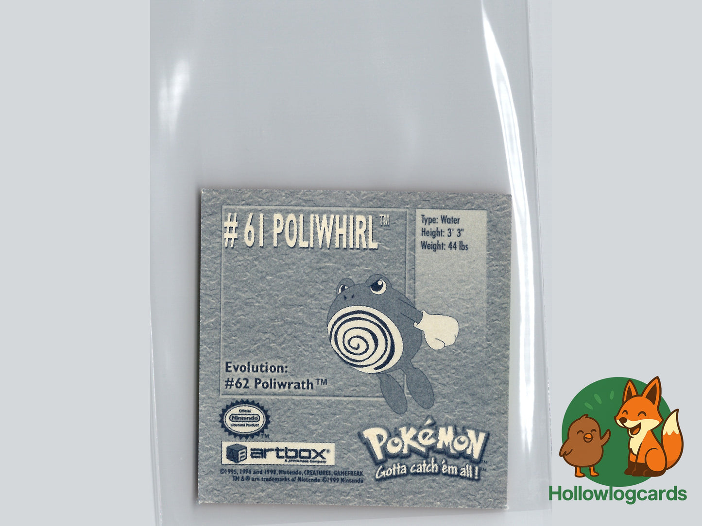 Poliwhirl - 61 - Artbox Sticker - Nintendo