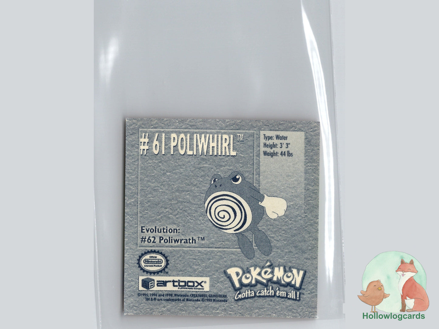 Poliwhirl - 61 - Artbox Sticker - Nintendo