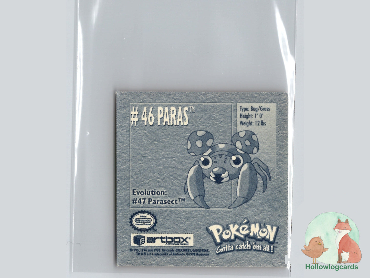 Paras - 46 - Artbox Sticker - Nintendo