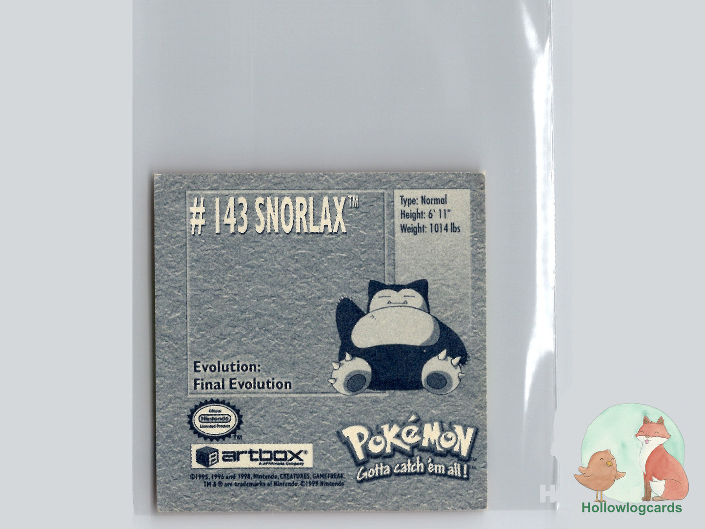 Snorlax - 143 - Artbox Sticker - Nintendo