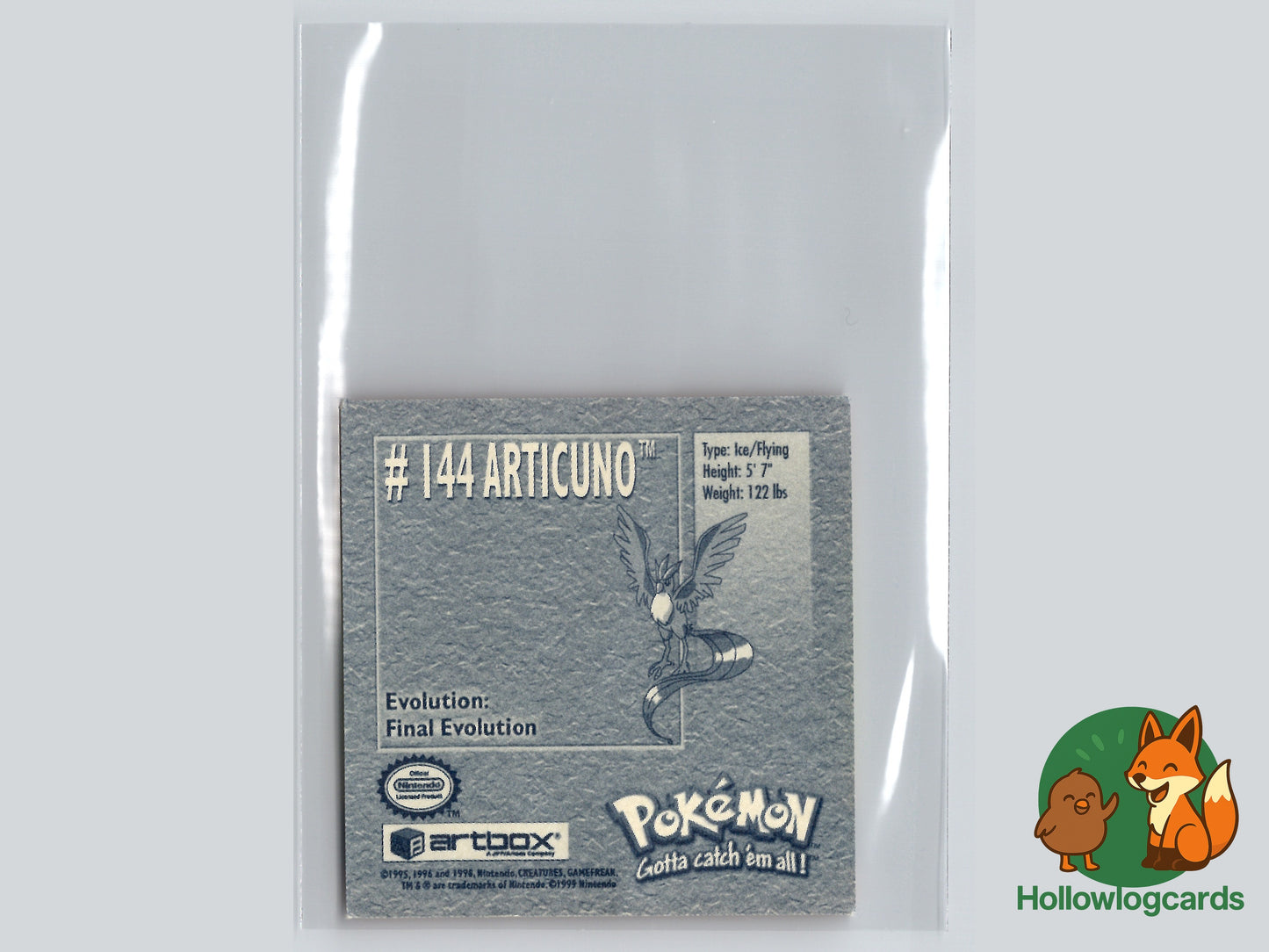 Articuno - 144 - Artbox Sticker - Nintendo