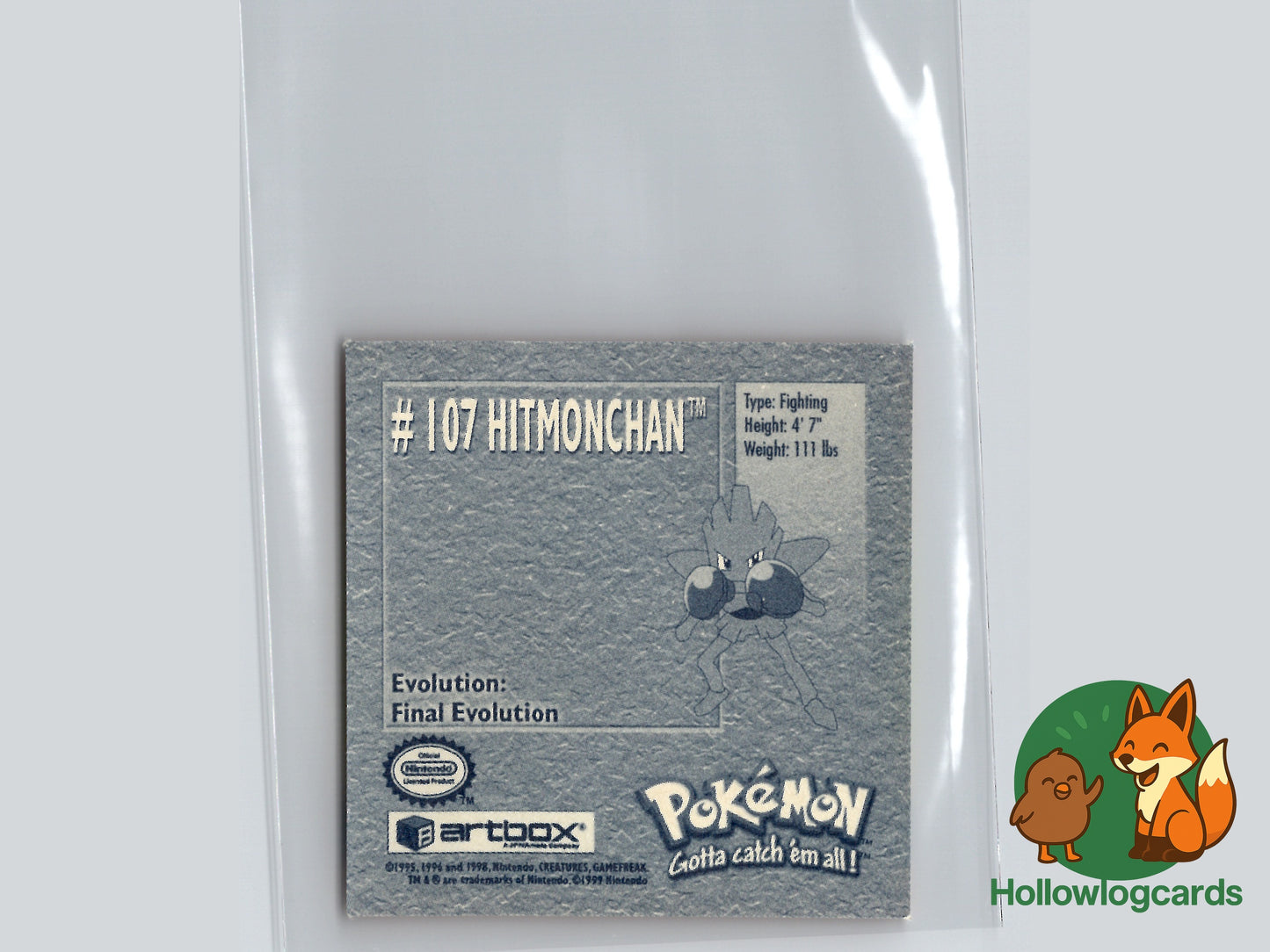 Hitmonchan - 107 - Artbox Sticker - Nintendo