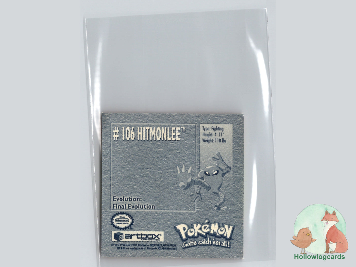 Hitmonlee - 106 - Artbox Sticker - Nintendo
