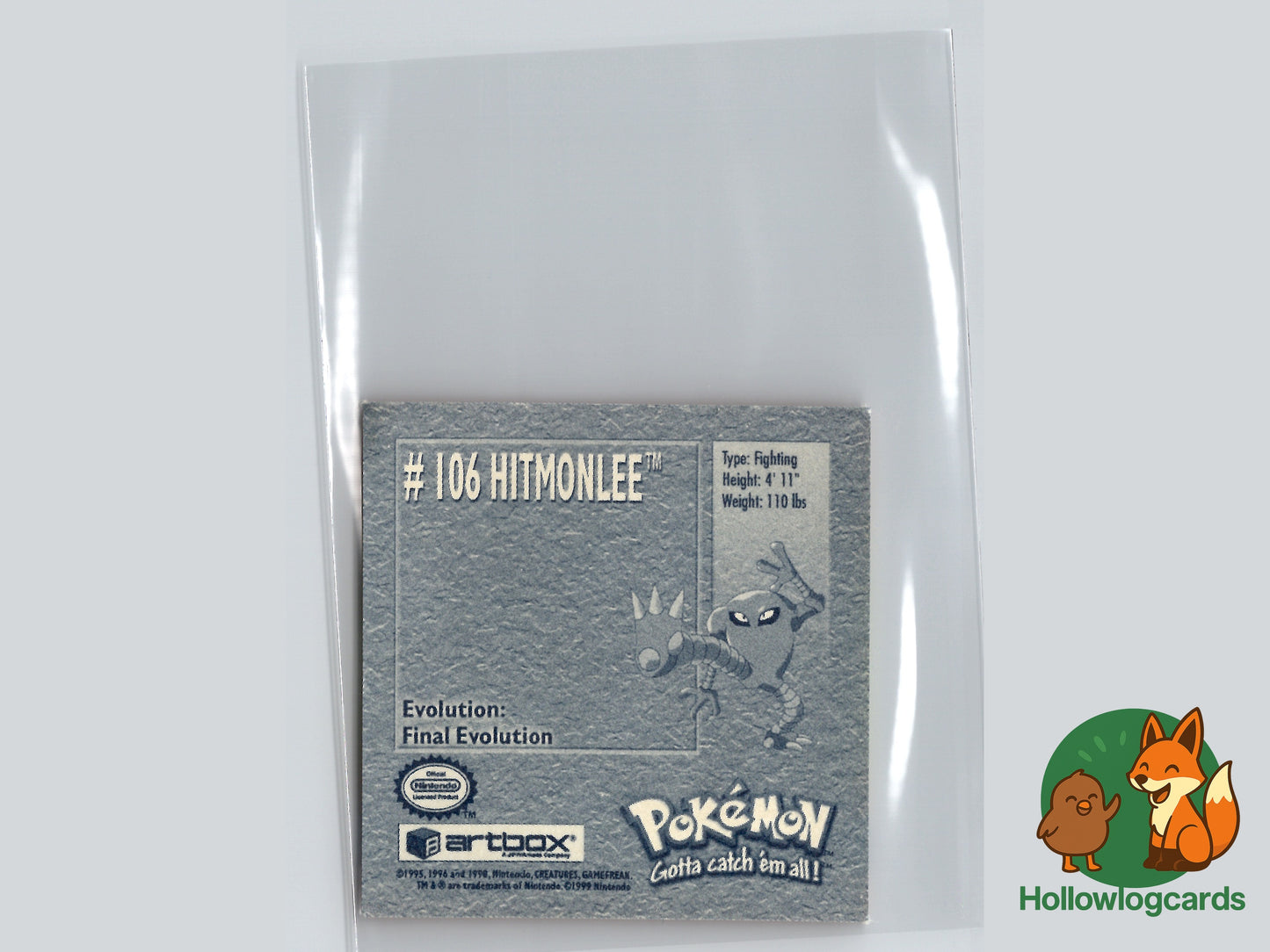 Hitmonlee - 106 - Artbox Sticker - Nintendo