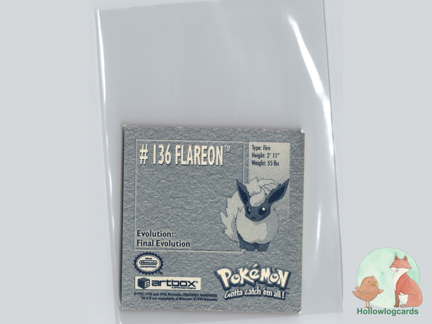 Flareon - 136 - Artbox Sticker - Nintendo