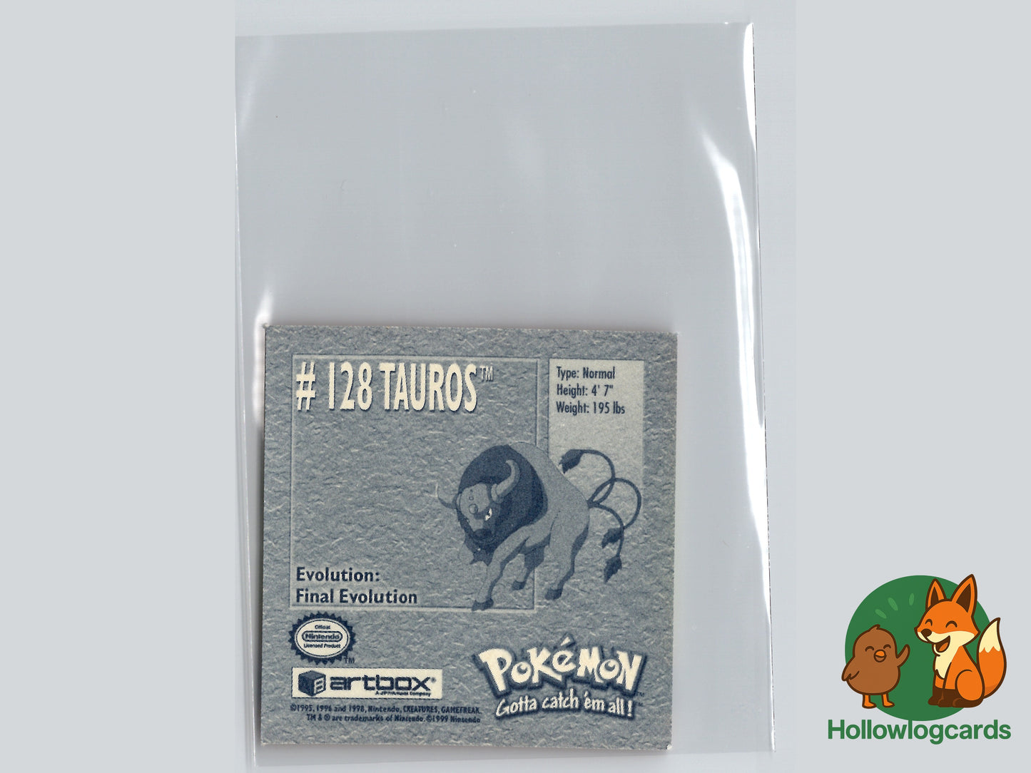 Tauros - 128 - Artbox Sticker - Nintendo