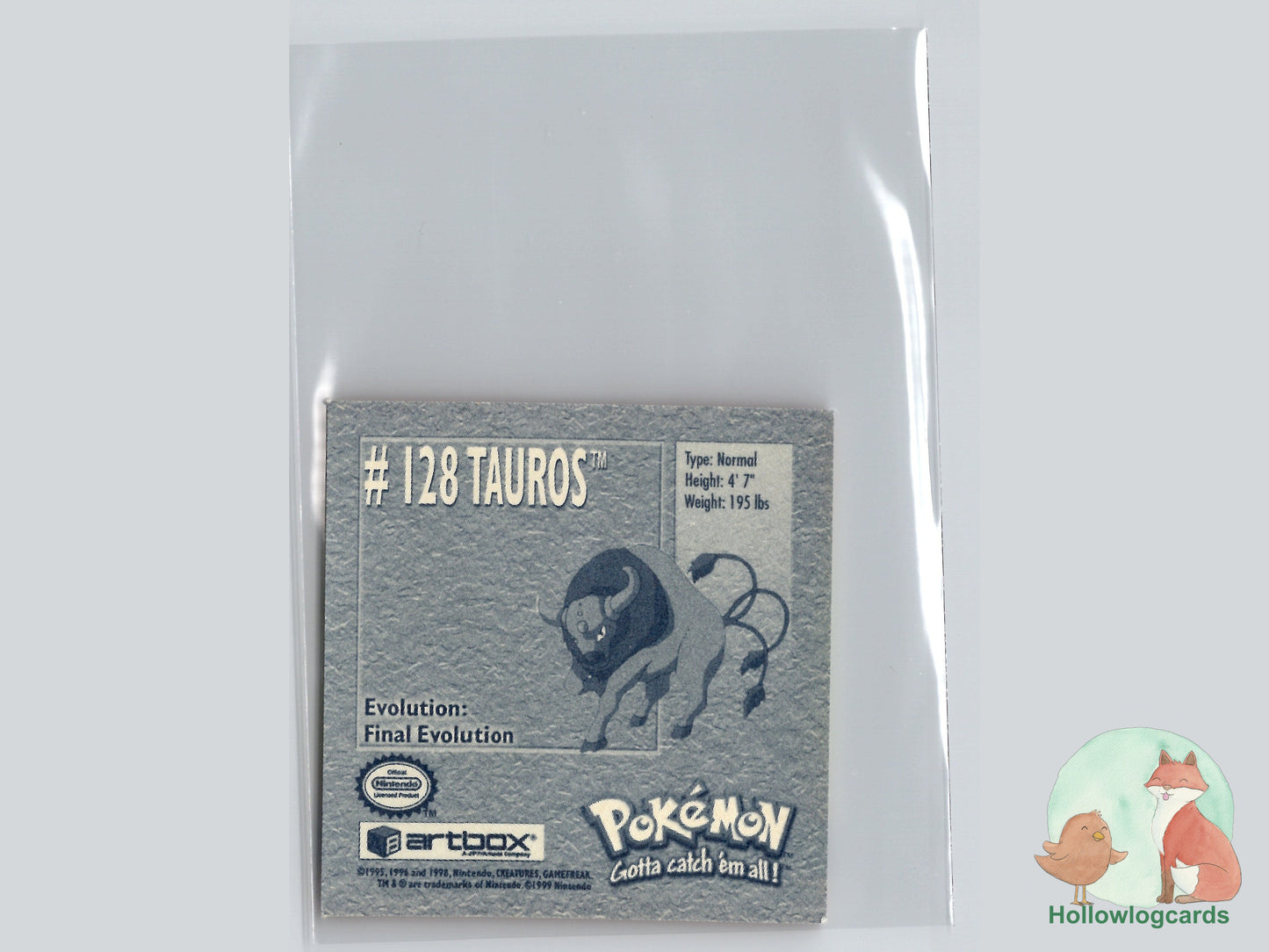 Tauros - 128 - Artbox Sticker - Nintendo