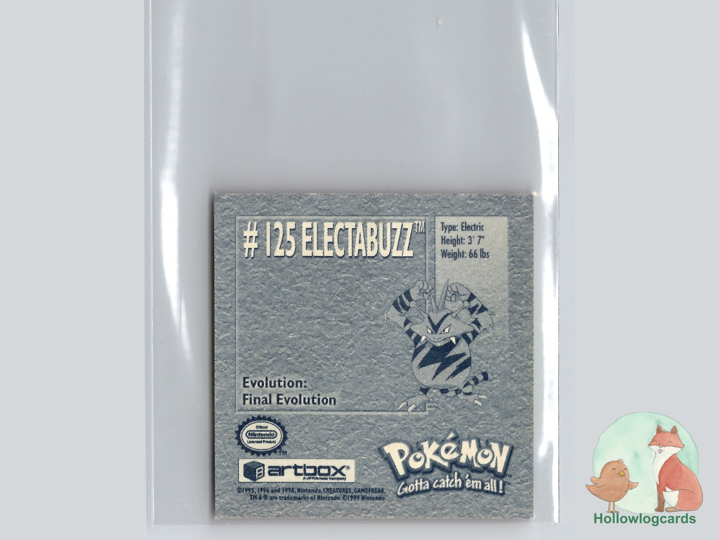 Electabuzz - 125 - Artbox Sticker - Nintendo
