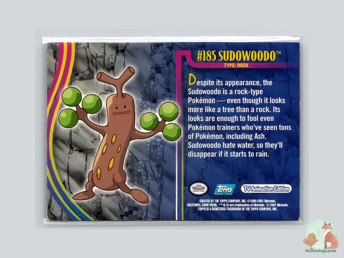 Sudowoodo (#185) Chrome Foil - Topps Johto League Champions Trading Cards