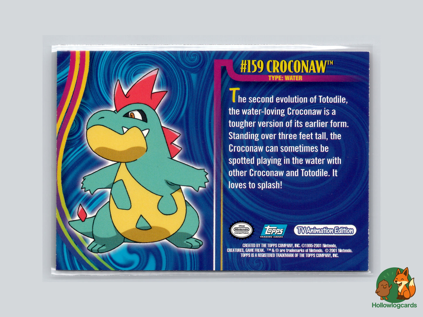 Croconaw - #159 - Topps Johto