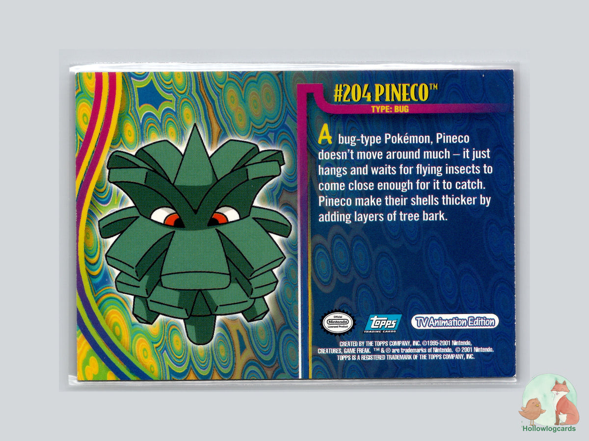 Pineco (#204) - Topps Johto League Champions Trading Cards
