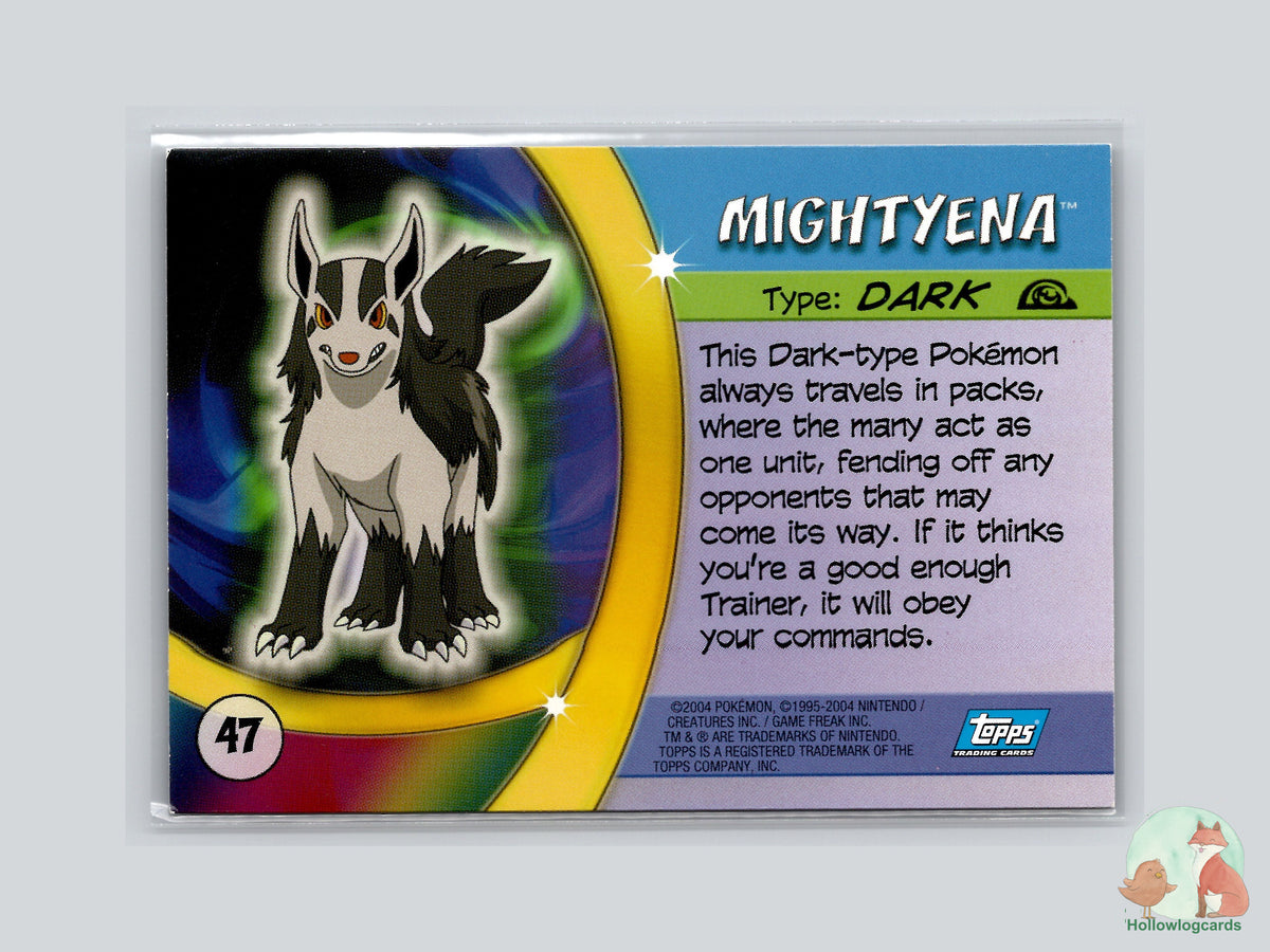 Mightyena (#47) - Topps Advanced Trading Cards